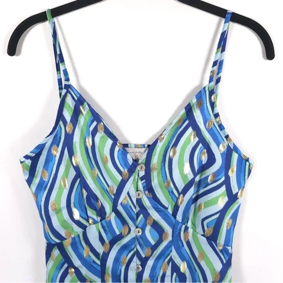 NWOT‎ NEVER FULLY DRESSED Strappy Lindos Dress Buttoned up Size 2